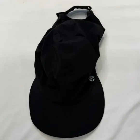 Lululemon Fast and Free Running Hat Black One Size Lightweight Lulu Cap - Picture 10 of 10